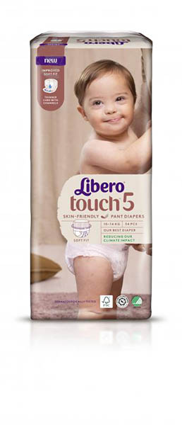 Підгузки-трусики Libero Touch 5 10-14 кг 34 шт.