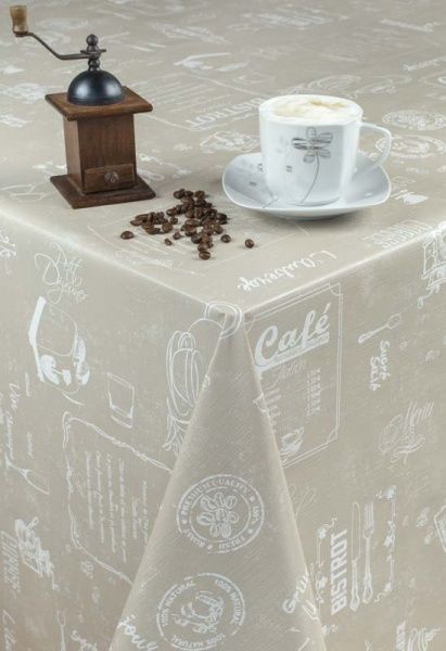 Скатерть Премиум 140x120 см капучино УкрСкат 