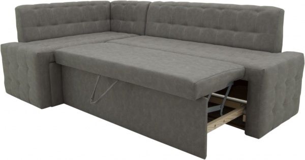 Куточок кухонний Кедр КАРАТ розкладний 7 світло-сірий