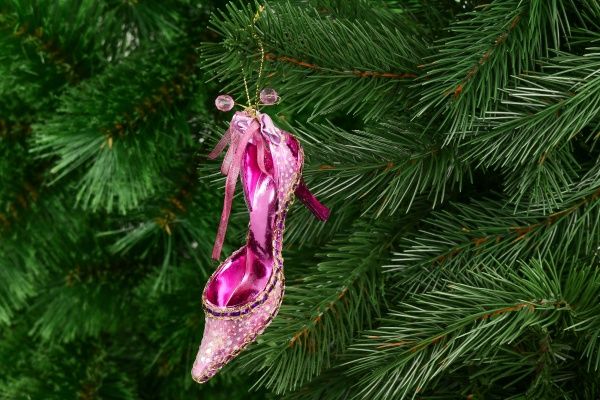 Подвеска Туфелька Золушки сиреневая 7 см 