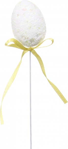 Декорація Яйця на паличці 19 см набір з 6 шт