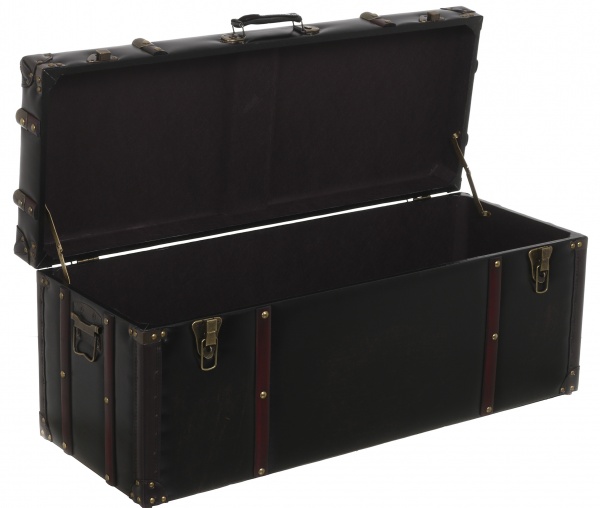 Сундук-пуф CHESTERFIELDS S 82x31.5x33.5 см темно-коричневый 