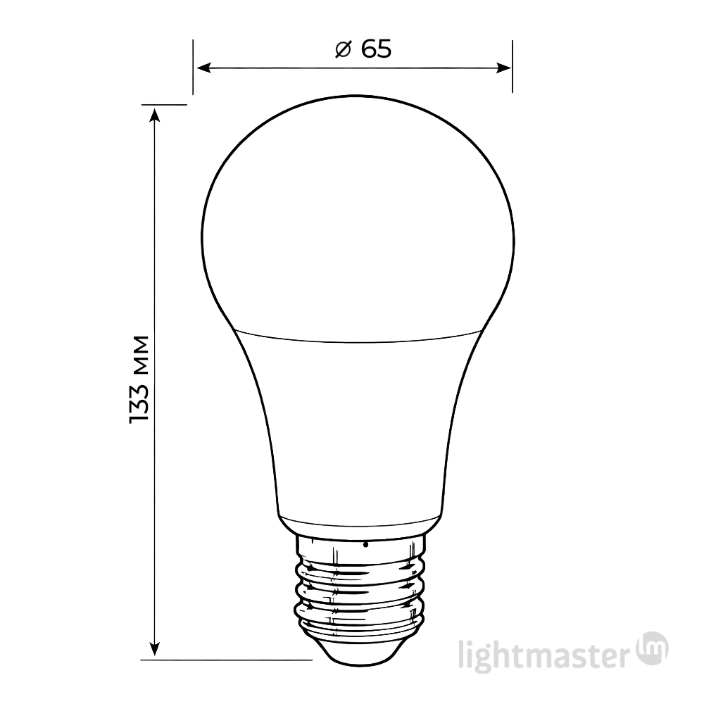 Лампа светодиодная LightMaster LB-618 18 Вт A60 E27 230 В 4000 К 81016