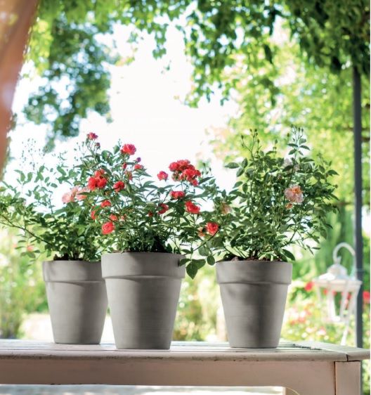 Горщик керамічний DEROMA DEROMA 35x38,7x20 круглий 20л мокко 