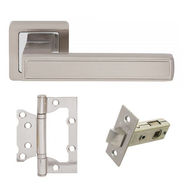 Комплект фурнитуры без запирания Comit Super 57676 матовый никель с петлями