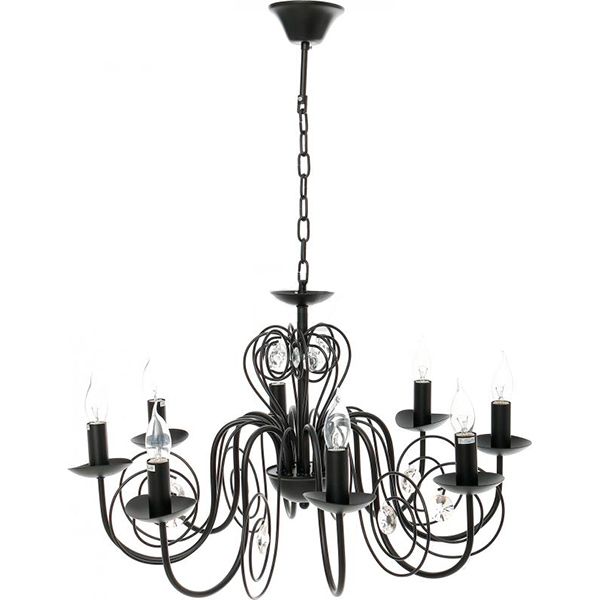 Люстра Victoria Lighting Luce/SP8 чорна