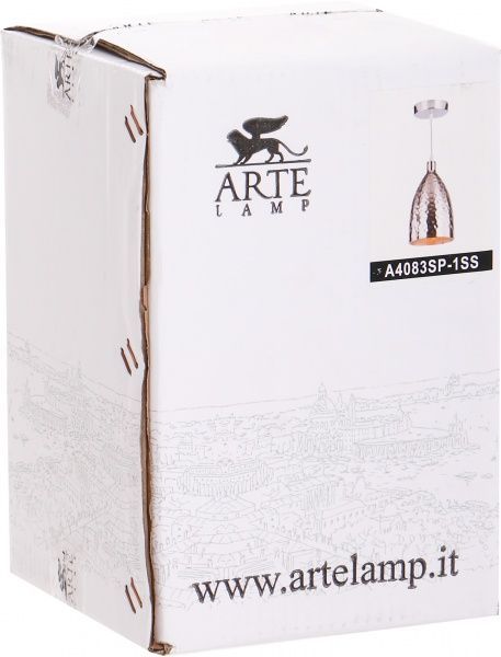 Підвіс Arte Lamp Lucido 1x40 Вт E27 нікель A4083SP-1SS 