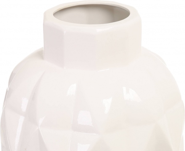 Ваза керамическая Nana ceramics Моли 63 см белый глянец 