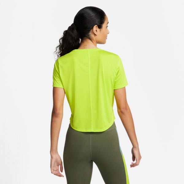 Футболка Nike W NK ONE DF CLRK STD SS CRP TP DM7363-321 р.L жовтий