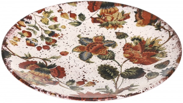 Тарілка обідня Plain Herbs 20 см кремовий Keramika