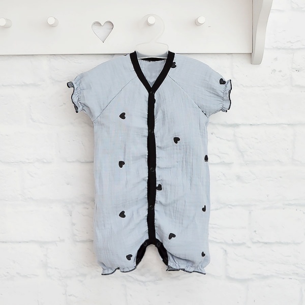 Песочник для девочки Blanka Сердечки р.68 серый 110303 