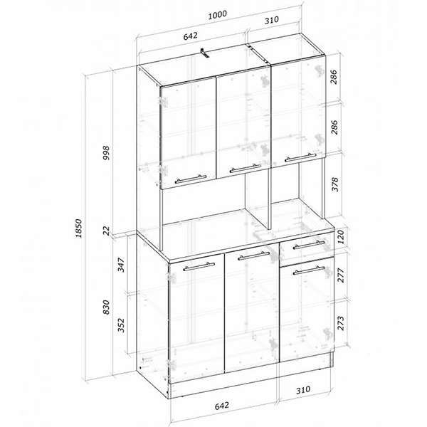 Буфет Грейд Palmer 100 білий 