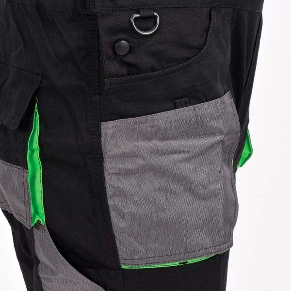 Полукомбинезон рабочий YATO р. L YT-80172 черный с серым