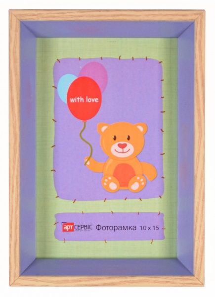 Рамка для фото Арт-Сервіс ЭА-00673 10x15 см бежевый с сиреневым 