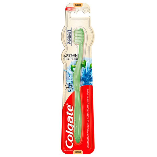 Зубная щетка Colgate Древние секреты Безопасное отбеливание мягкая 1 шт.