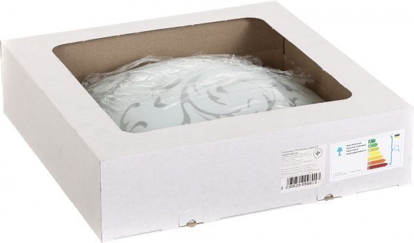 Світильник настінно-стельовий УТ Сяйво НПБ Вензель 3x60 Вт E27 білий 4004 