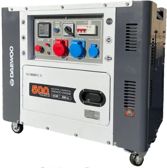 Електрогенераторна установка Daewoo 6,7 кВт / 8,1 кВт 230 В DDAE10500DSE-3G дизель