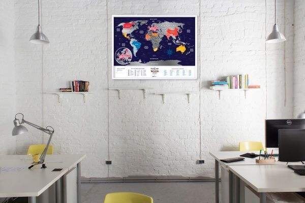 Скретч-карта Travel Map Holiday World (англ)