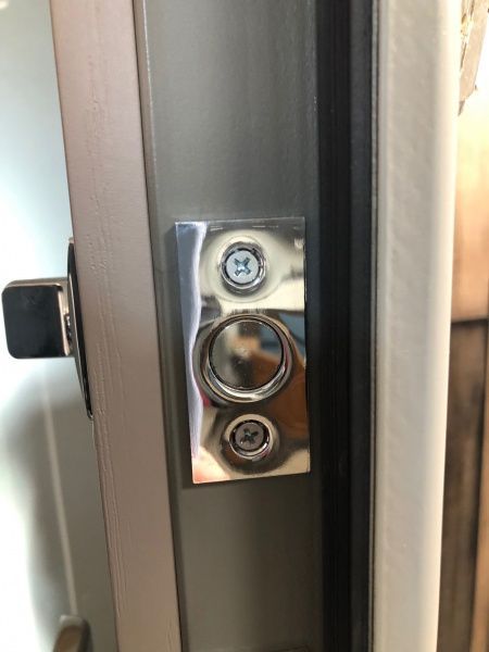 Двері вхідні Мавіс Ромб + 3Д бетон сірий + нічник 2030x960мм праві