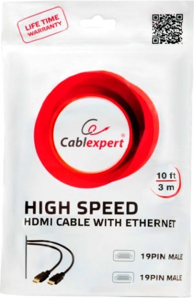 Кабель CABELEXPERT HDMI 3 м чорний (CC-HDMI4-10) 