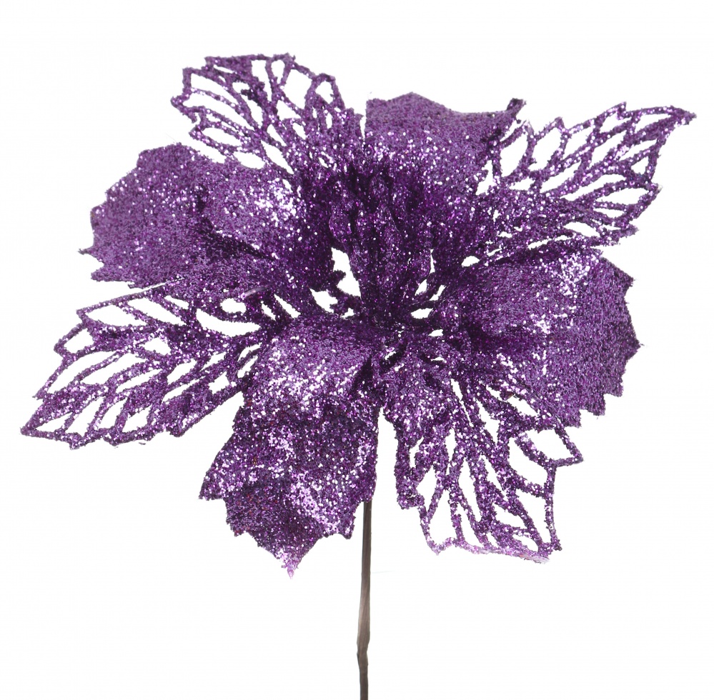 Цветок декоративный пуансетия 15 см в ассортименте (EPI-EYK4-1037)