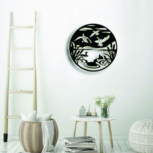 Панно Утки на озере PN042 46x46 см 