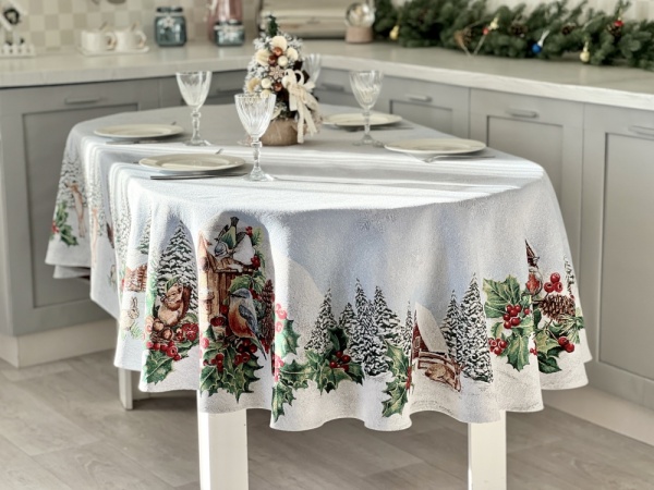 Скатерть SQUIRREL OVAL-276 160x276 см Limaso 