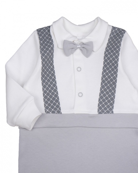 Комбинезон для мальчика Bambinelli с подтяжками р.68 молочный 