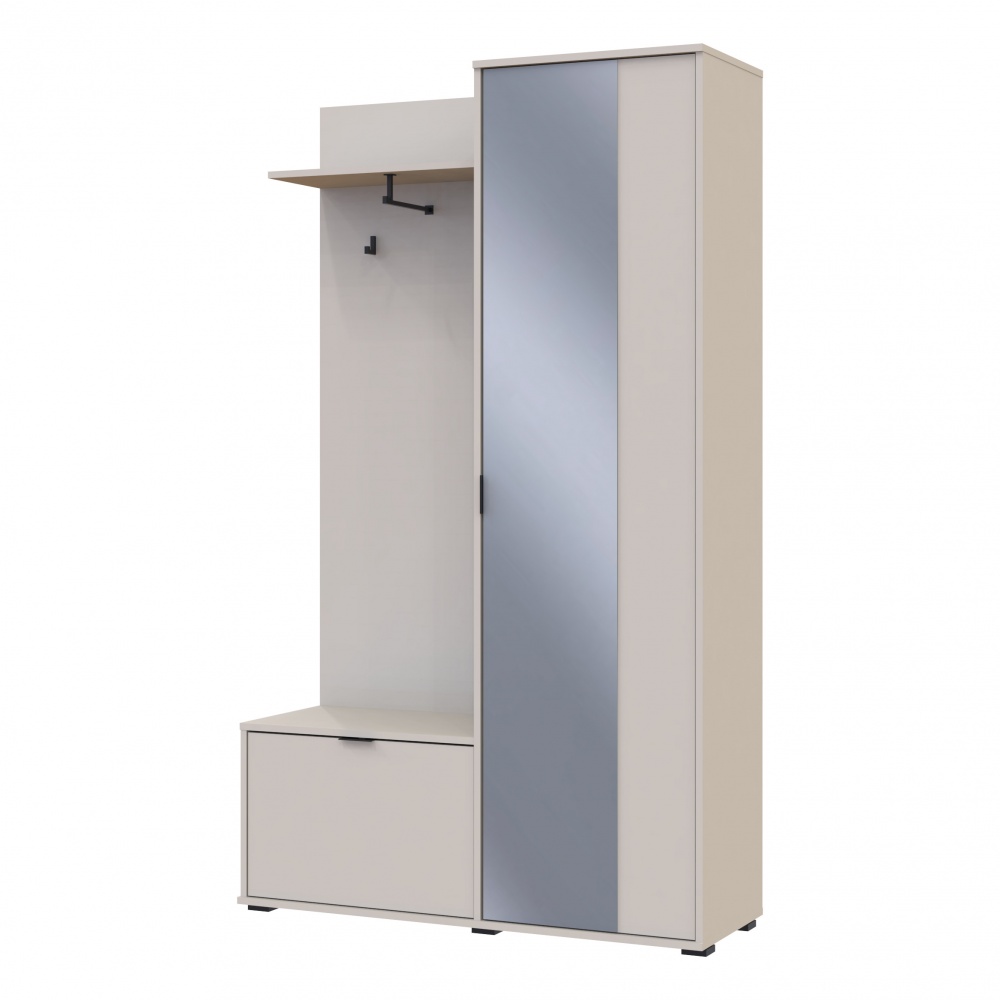 Прихожая с зеркалом Doros Дора 1920х1135х400 мм кашемир