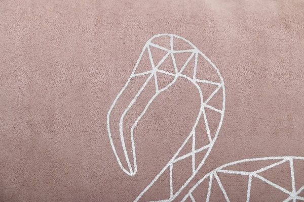 Подушка декоративна Фламінго 45x45 см пурпуровий/сріблястий La Nuit 