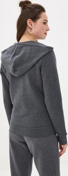 Джемпер Adidas W E LIN FZHD FL EI0675 р. S темно-сірий