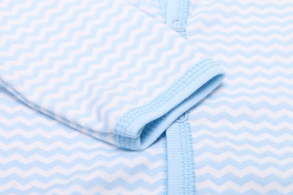 Комбинезон детский для мальчика Маленькие люди зигзаги 9301-110 р.68 голубой 