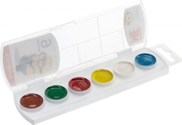 Акварель медова 6 цветов Despicable Me Росмен