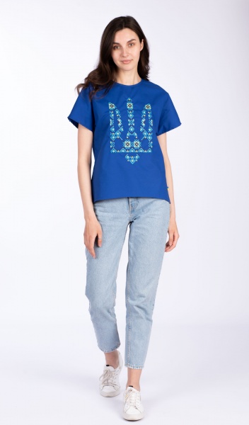 Блуза Эдельвика Тризуб р. L синий 80-22/00