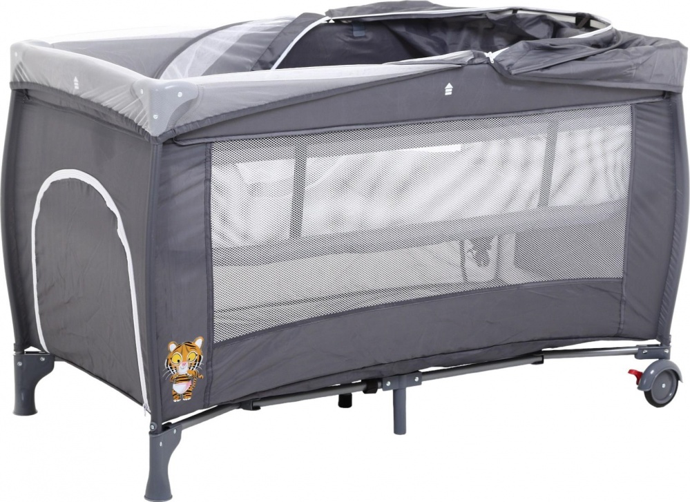 Манеж-ліжко Bambinelli 120х60х76 см сірий H64-G7