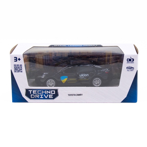 Автомодель TechnoDrive 1:32 Toyota Camry Uklon (черный) 250292