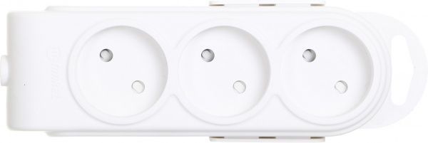 Колодка Makel с защитными шторками без заземления 3 гн. белый N3010000 