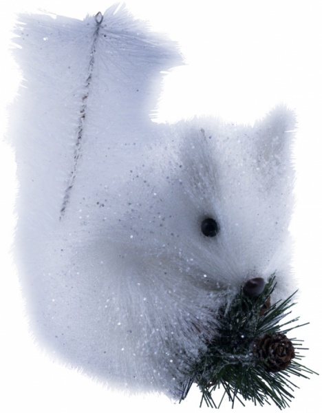 Декоративна фігура Білочка з гілочкою 15 см 