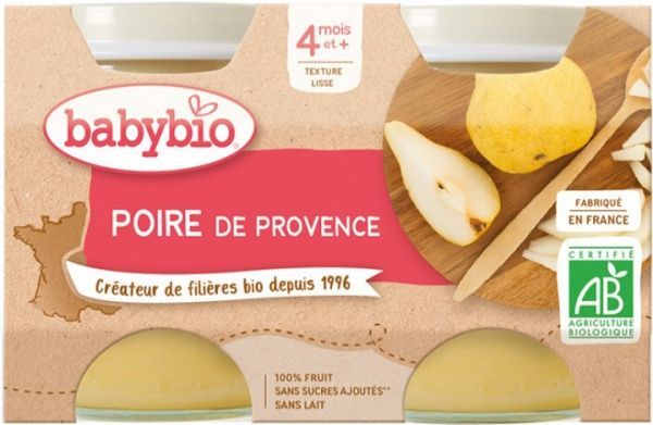Пюре Babybio органическое из груши 130 г 51071 