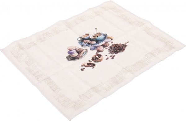 Набір рушників весняний букет 46x70 см Білоруський льон коричневий 