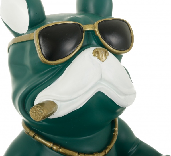 Статуетка Думай та багатій 22,5х23х30 см зелена