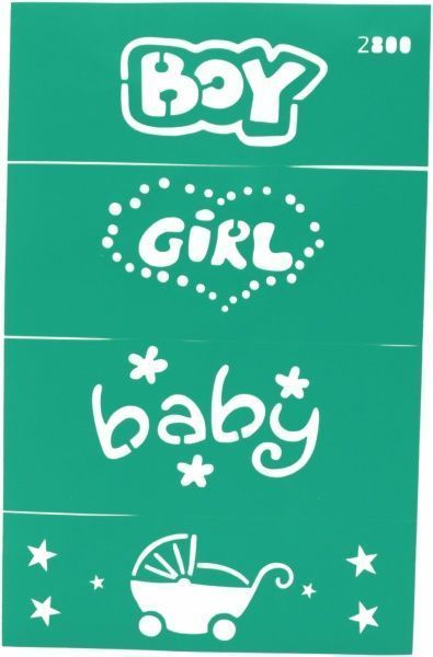 Трафарет самоклейкий №2800 серія Дитячі GPТ50045848 130x200 мм Rosa Talent