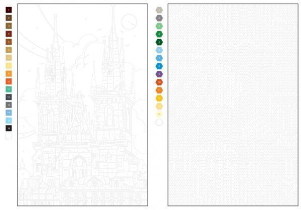 Раскраска по номерам Джон Вудкок «Кольоровий квест. Архітектура» 978-617-7579-14-3