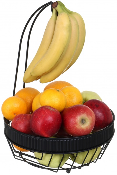 Корзинка для фруктов Grace 28х28х39,6 см черный металл Flamberg Premium 