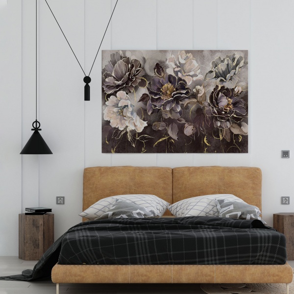 Картина на холсте Акварельные цветы 80x110 см WS Holst 2216564631 