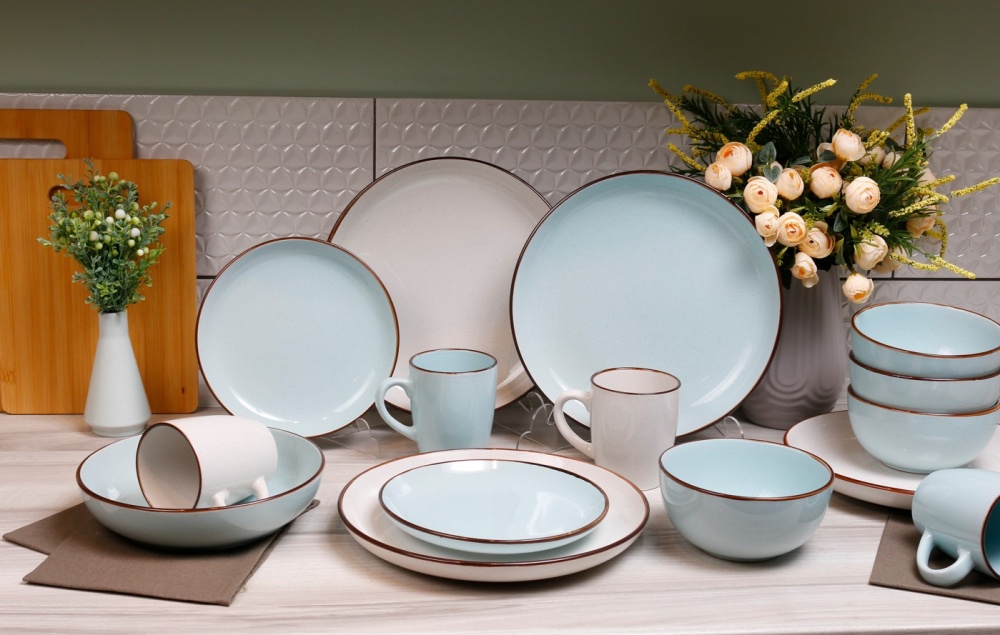 Тарілка супова Bella Vita Riviera Blue 21,5 см