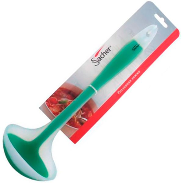 Ополоник Sacher силіконовий зелений