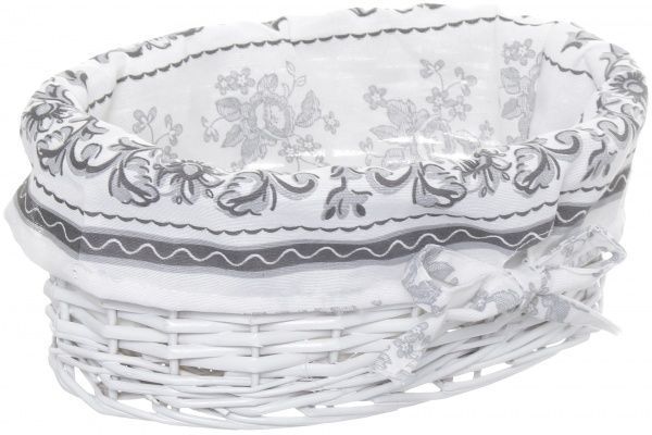 Корзина плетеная с текстилем Tony Bridge Basket 29x21x12 см HQ13-53CD-5 