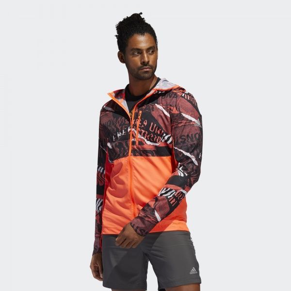 Ветровка Adidas OWN THE RUN JKT FL6988 S оранжевый