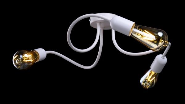 Люстра потолочная TK Lighting Wave 3x60 Вт E27 белый 4405 